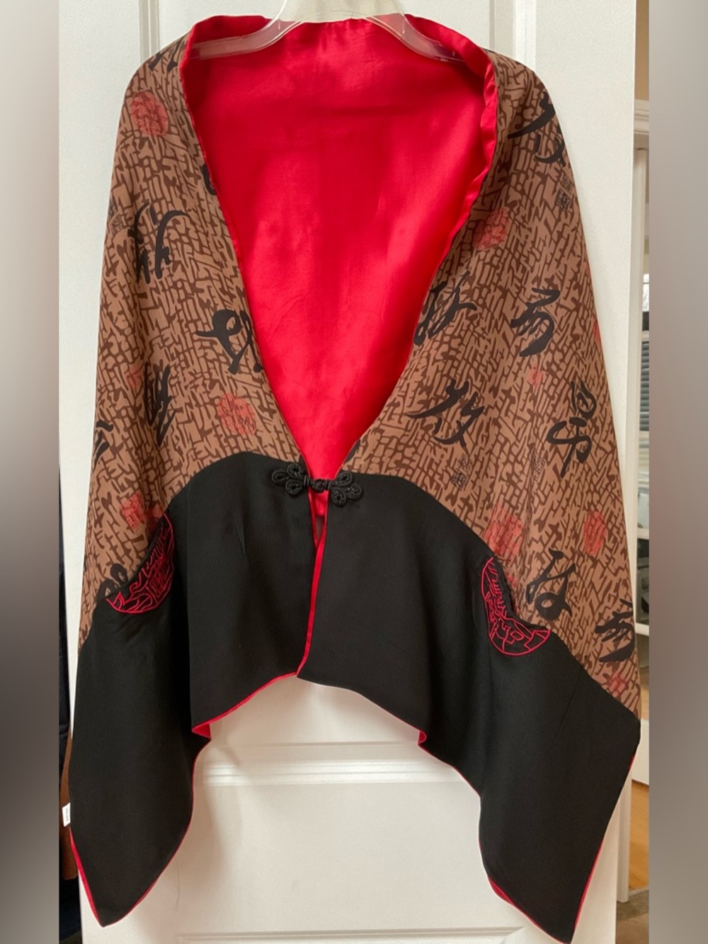 100% Silk Asian Style Shawl